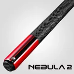 Pool biliardové tágo Rhino Nebula 2 Crimson Red karbonová špica 12,4mm Sport Wrap