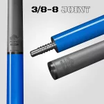 Pool biliardové tágo Rhino Luminax Ocean Blue karbonová špica 12,5mm Sport Wrap