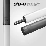 Pool biliardové tágo Rhino Luminax White Pearl karbonová špica 12,5mm Sport Wrap