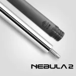 Pool biliardové tágo Rhino Nebula 2 Pure White, dvojdielne s karbónovou špicou