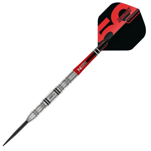 Šípky steel Red Dragon Darts 50 Years - Penetrator 4 23g, 95% wolfram