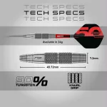 Šípky steel Red Dragon Darts 50 Years - Grizzly 2 24g 90% wolfram