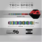 Šípky steel Red Dragon Darts 50 Years - Shockwaves 26g, 90% wolfram