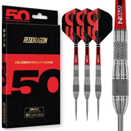   Šípky steel Red Dragon Darts 50 Years - Grizzly 4 25g 90% wolfram