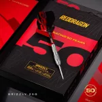 Šípky steel Red Dragon Darts 50 Years - Grizzly 4 25g 90% wolfram