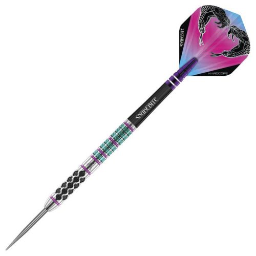 Šípky Red Dragon steel Peter Wright Snakebite Supa-Venom 24g, 90% wolfram
