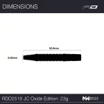 Šípky steel Red Dragon Jonny Clayton Oxide Edition 23g, 90% wolfram