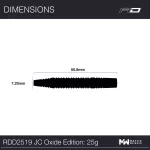 Šípky steel Red Dragon Jonny Clayton Oxide Edition 25g, 90% wolfram