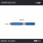 Šípky steel Red Dragon Gerwyn Price Glacier 24g, 90% wolfram