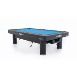 Pool biliardový stôl Rasson Ironman 9ft čierny s automatickým vracaním gúľ