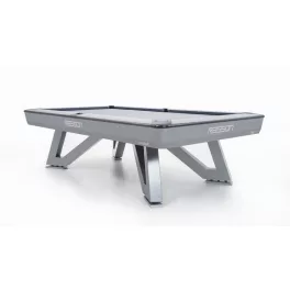 Profesionálny pool biliardový stôl Rasson Wolf 9ft sivý