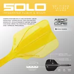 Harrows Solo žlté integrované No6 letky a krátke násadky