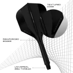 Harrows Solo čierne integrované No6 letky a stredné násadky