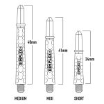 Násadky na šípky Harrows Dimplex biele, stredné 41mm