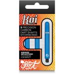 Násadky na šípky Shot Koi Carbon modré 41mm stredné