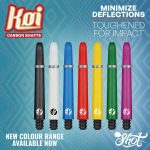 Násadky na šípky Shot Koi Carbon modré 41mm stredné