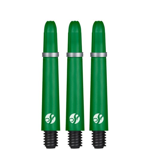 Násadky na šípky Shot Koi Carbon zelené 48mm stredné