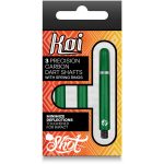 Násadky na šípky Shot Koi Carbon zelené 48mm dlhé