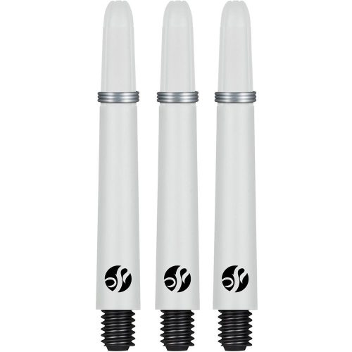 Násadky na šípky Shot Koi Carbon biele 48mm dlhé