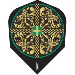 Letky na šípky Shot Celt Cernunnon No6, čierno-zelené