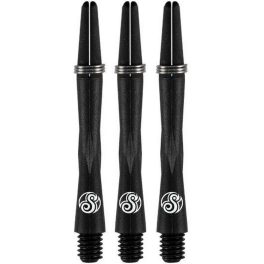 Násadky na šípky Shot Tao Carbon čierne, stredné 37,5mm