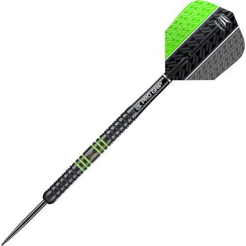 Šípky steel TARGET Vapor8 black 23g, zelené, 80% wolfram