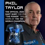 Turnajový dres Target Playing Shirt Phil Taylor, veľkosť XS