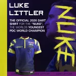 Turnajový dres Target Playing Shirt Luke Littler 2026, veľkosť L
