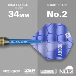 Šípky steel Target Josh Rock 22g, brass