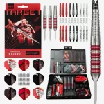 Šípky steel Target Stephen Bunting 22g brass + príslušenstvo 100ks sada