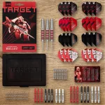 Šípky steel Target Stephen Bunting 22g brass + príslušenstvo 100ks sada