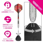 Sada steel šípok Target Stephen Bunting G5 25g SP, 95% wolfram