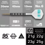 Šípky steel Target Rob Cross 95K 25g SP 95% wolfram