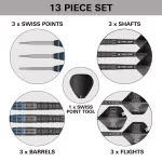 Šípky steel Target Jeffrey De Graaf 23g SP, 90% wolfram