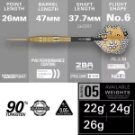 Šípky steel Target Bolide Envy 05 26g SP 90% wolfram
