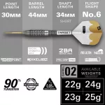 Šípky steel Target Redux 02 22g SP 90% wolfram