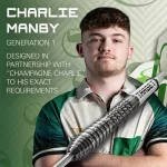 Šípky steel Target Charlie Manby G1 22g SP 95% wolfram