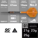 Šípky steel Target Raymond van Barneveld 95K 25g SP 95% wolfram