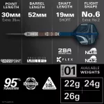 Šípky steel STAR WARS TARGET Mandalorian 22g SP 95% wolfram