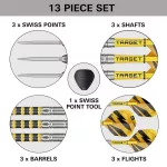 Šípky steel Target Buzz 01, 22g SP 90% wolfram