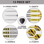 Šípky steel Target Buzz 03, 23g SP 90% wolfram