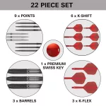 Šípky steel Target Shift 23g SP 90% wolfram