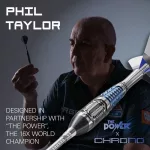 Šípky steel Target Phil Taylor Power Chrono 22g SP 95% wolfram