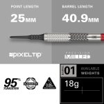 Sada soft šípok Target Stephen Bunting G5 18g, 95% wolfram
