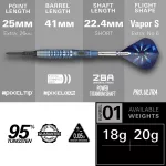 Šípky soft Target Phil Taylor Power Gx2 18g 95% wolfram