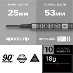 Šípky soft Target Redux 10 18g 90% wolfram
