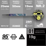 Šípky soft Target Luke Littler Edge 19g 95% wolfram