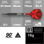 Šípky soft Target Shift 18g 90% wolfram