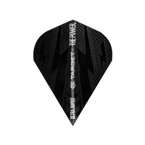 Letky na šípky Target GHOST POWER VAPOR S, čierne, Phil Taylor
