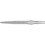 Kovové hroty Target Swiss Storm Quartz strieborné, 26mm - 3ks